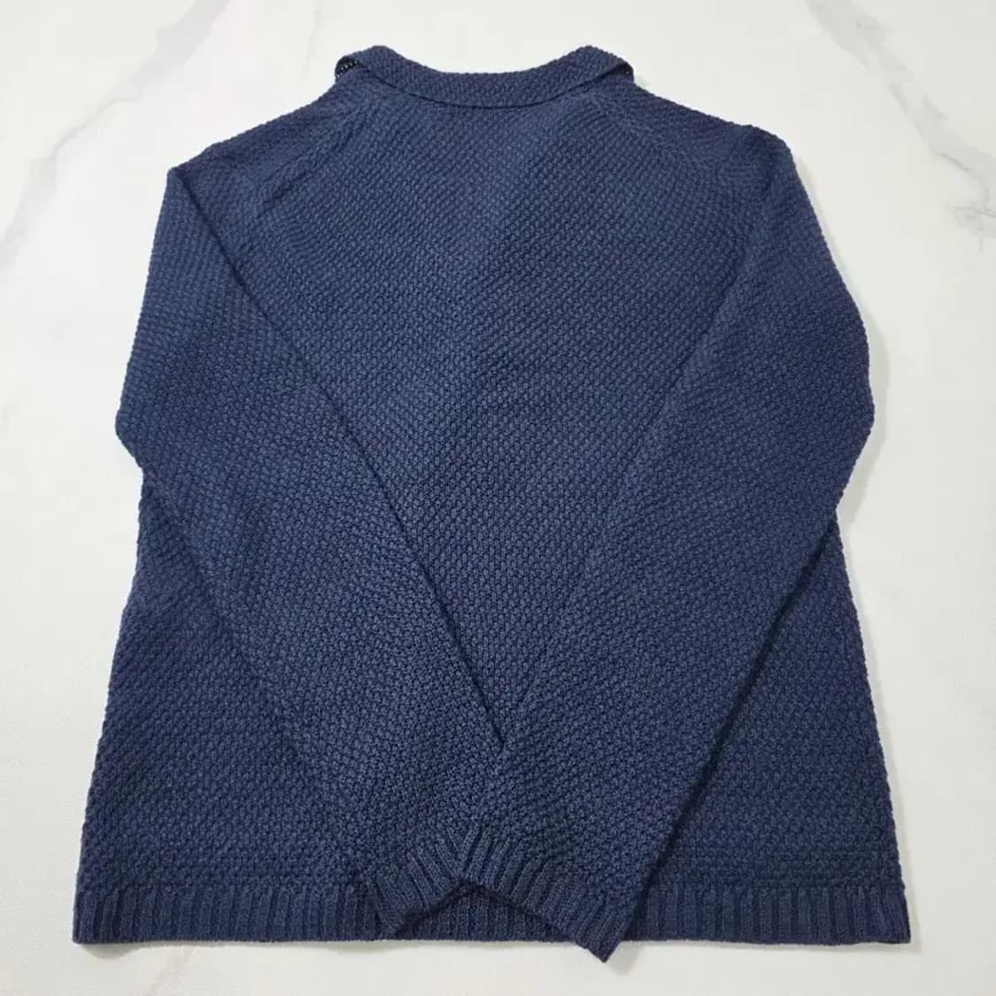 띠어리 더블 버튼 니트 자켓 네이비 36 상품이미지9