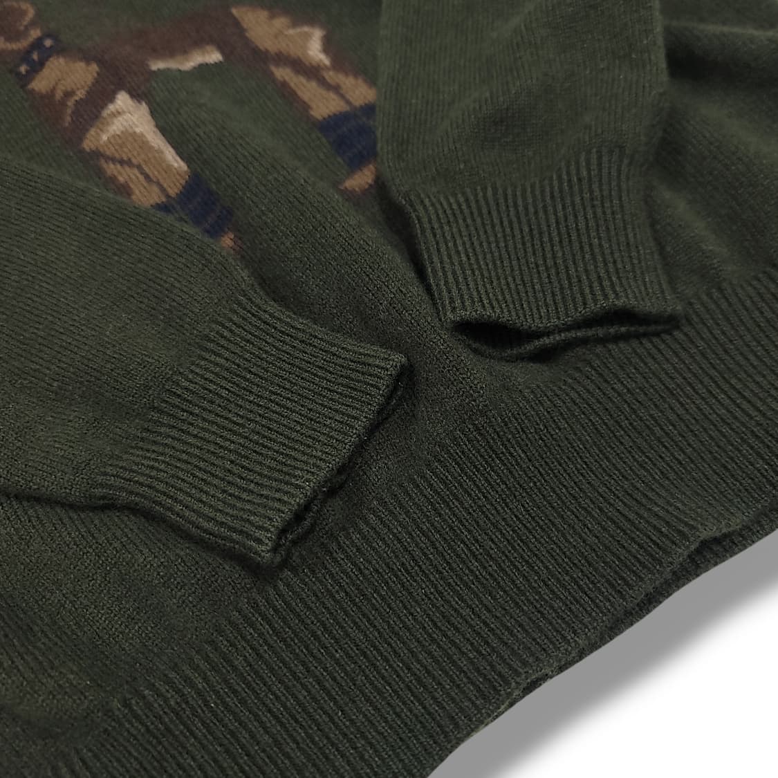 [105] 헤지스 카키 빅독 울 스웨터 니트 상품이미지6