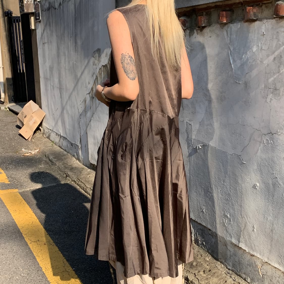 꼼데가르송 트리콧 레이어드 도트 원피스 상품이미지8