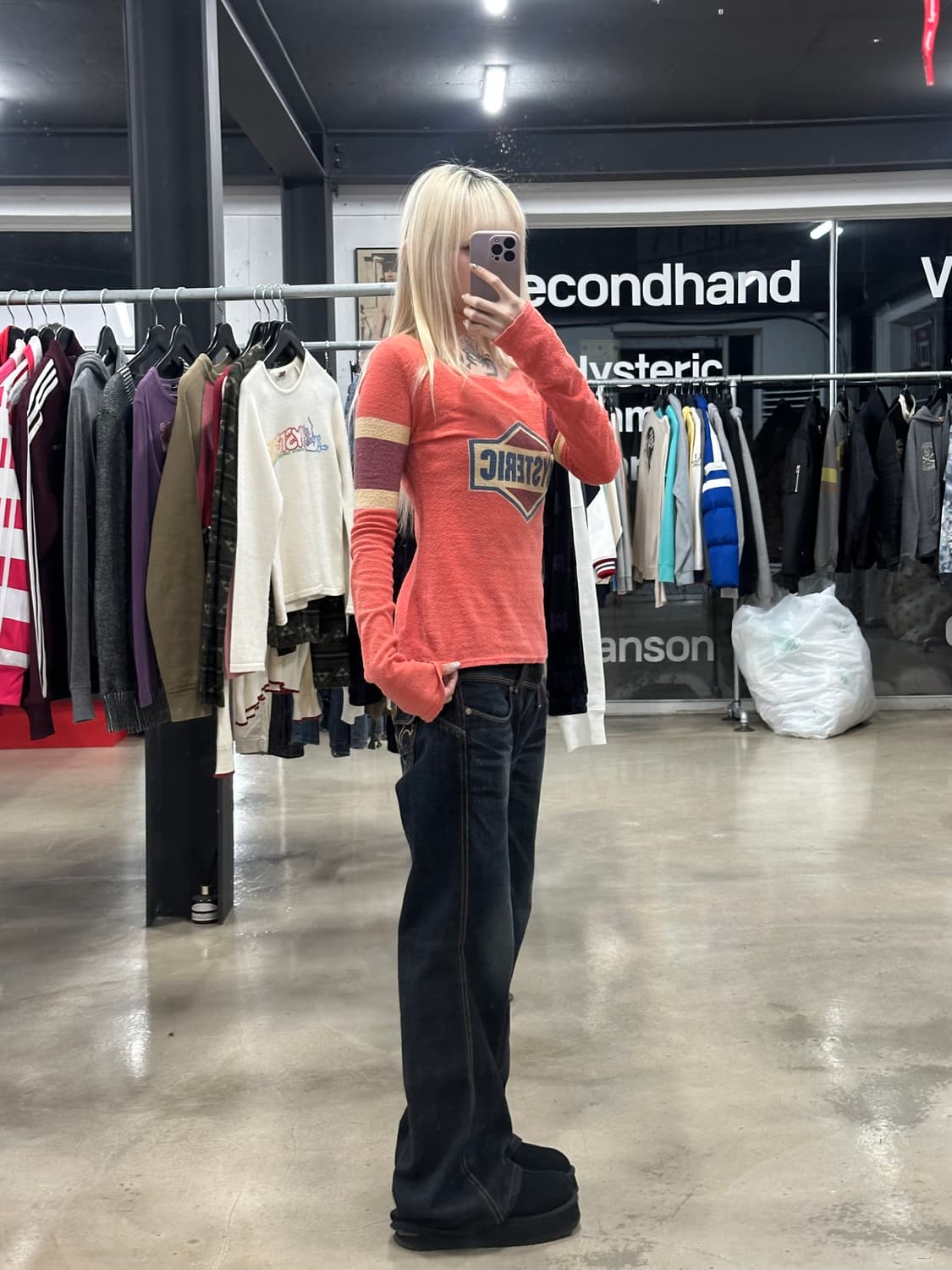 히스테릭 글래머 긴팔 티셔츠 상품이미지2