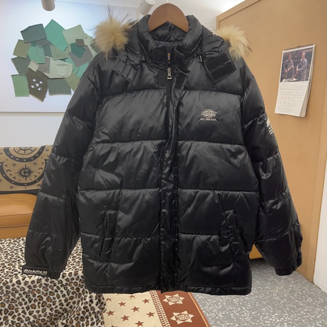 디키즈 Y2K 레트로 00's 후드퍼 패딩 자켓 L C08767 상품이미지3