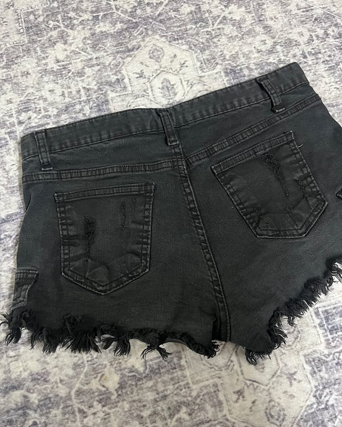 00's Dark Grunge damage short pants 상품이미지3