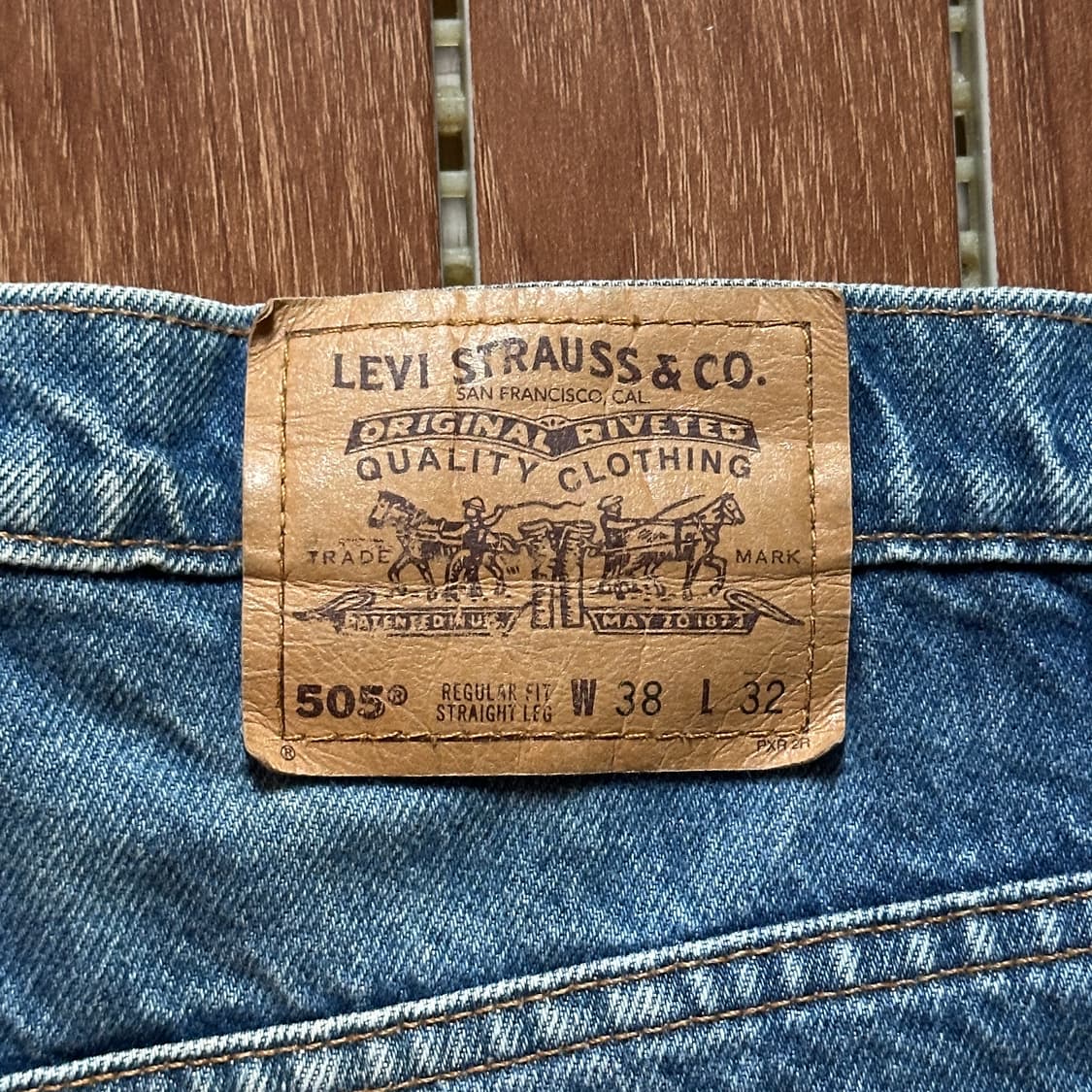90’s Levi’s 505 orange tab denim pants 상품이미지4