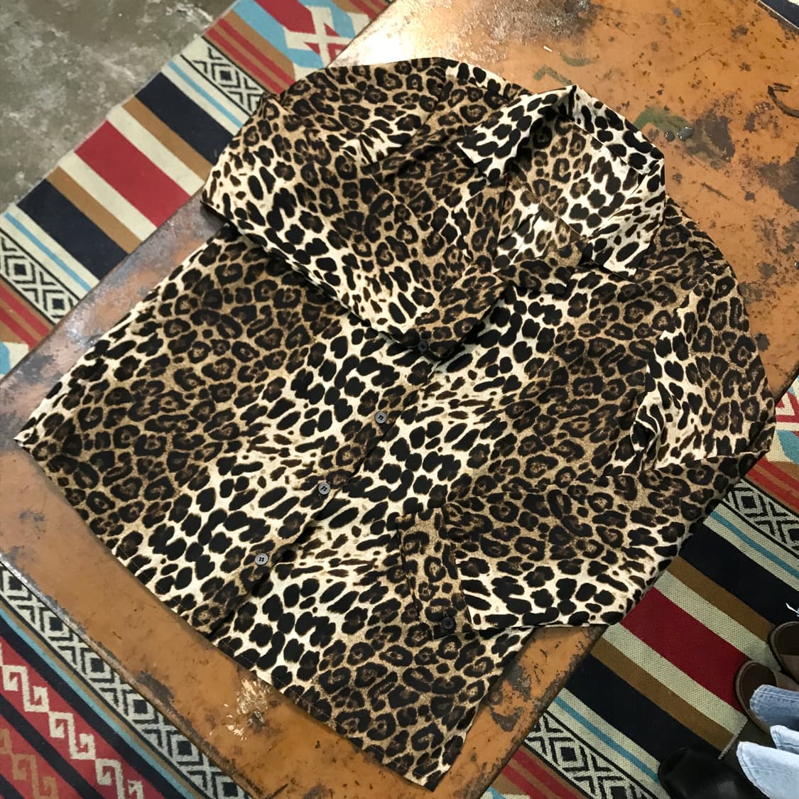 VTG 빈티지 레오파드 패턴 블라우스 셔츠 여성 55 66 사이즈  상품이미지2