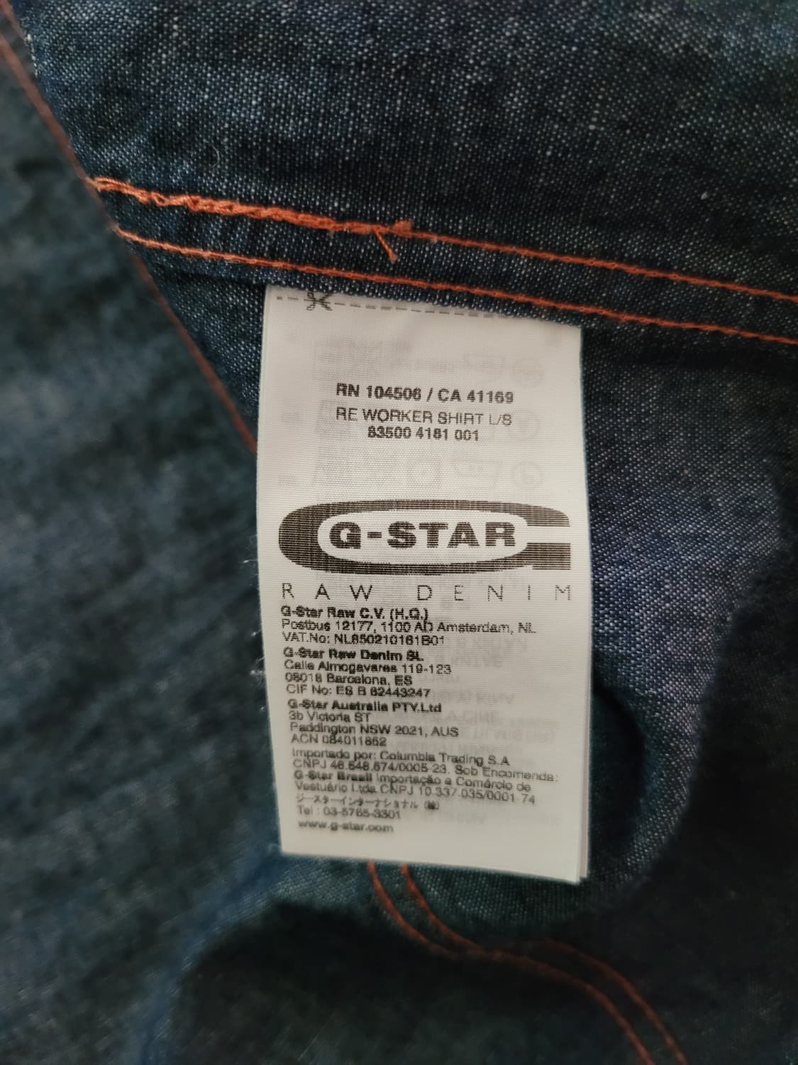지스타로 Gstarraw. 에센셜 밀리터리 데님셔츠. 95-100사이즈 상품이미지8