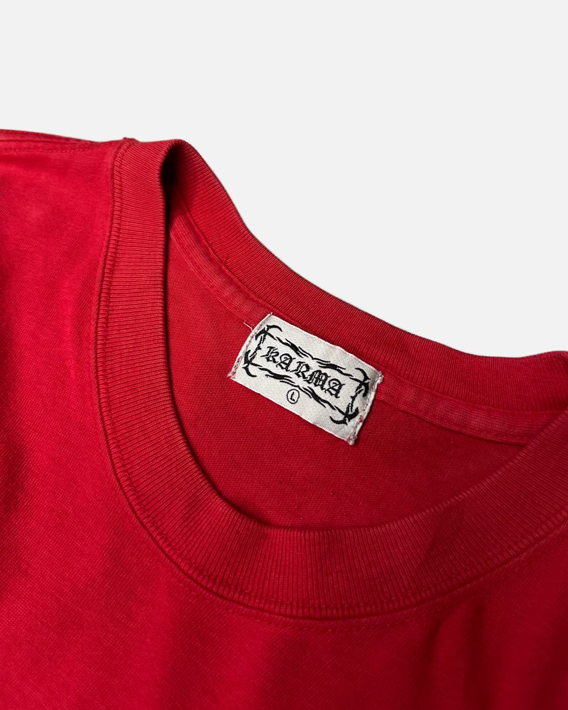 KARMA trival punk red t-shirt 상품이미지4