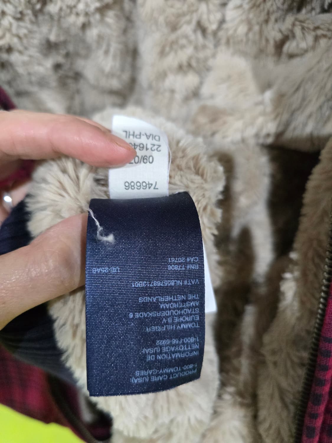 타미힐피거 체크 봄버 자켓 레드 상품이미지9