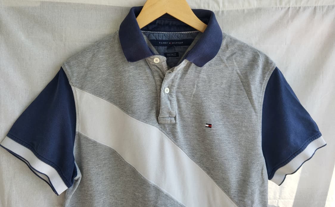 타미 힐피거(TOMMY HILFIGER) 남성용 코튼 반팔 카라티 상품이미지3