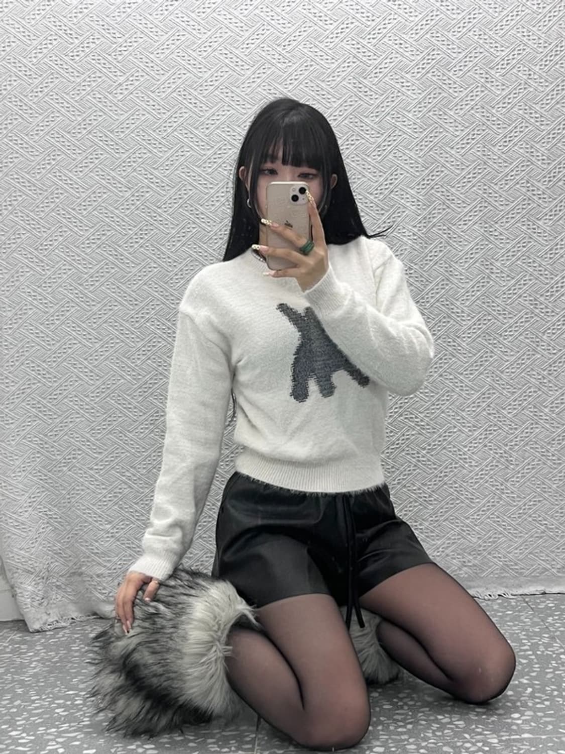 에이이에이이 AEAE 플래쉬드 앙고라 울 니트 스웨터 90 C09895 상품이미지1