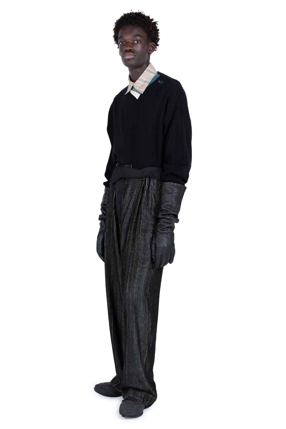 [52]키코 코스타디노브 25fw VIG 멀티 카라 니트/블랙 상품이미지5