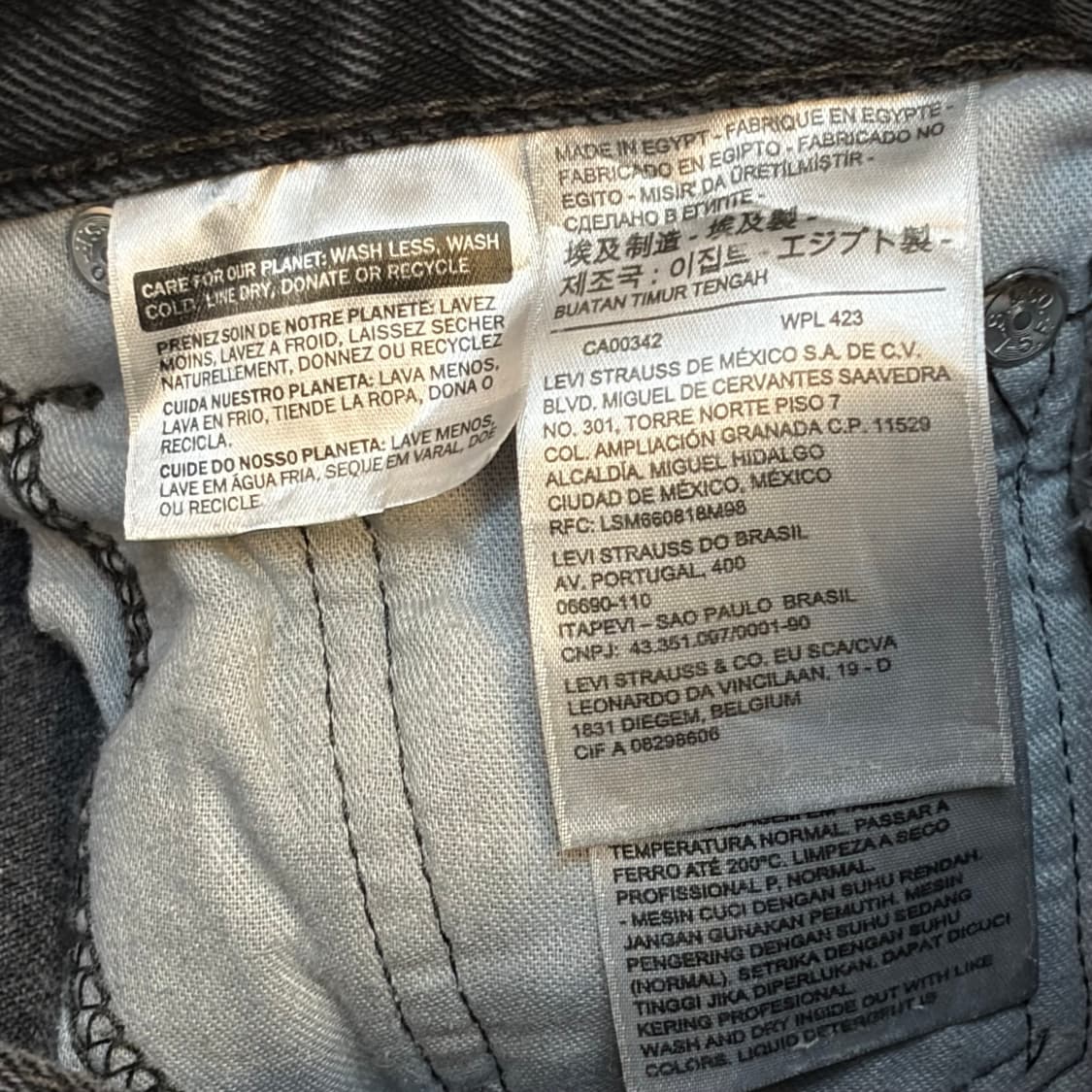 미국 빈티지 리바이스 505 블랙진 청바지 상품이미지4