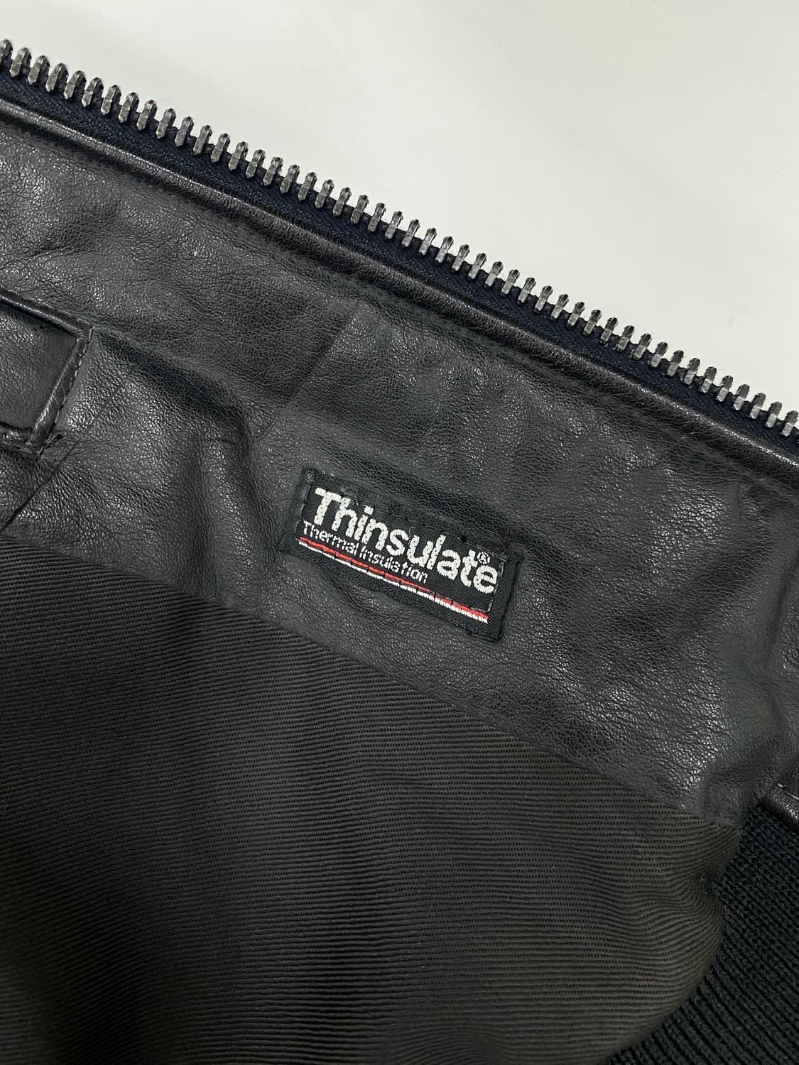 80‘s 골든베어 레더 Ma-1 자켓 상품이미지10