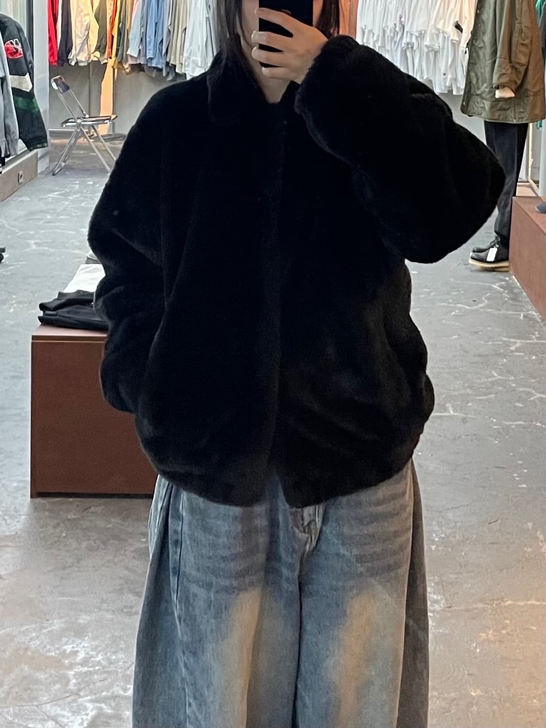 위캔더스 스노우화이트 퍼 자켓 H1619 상품이미지1