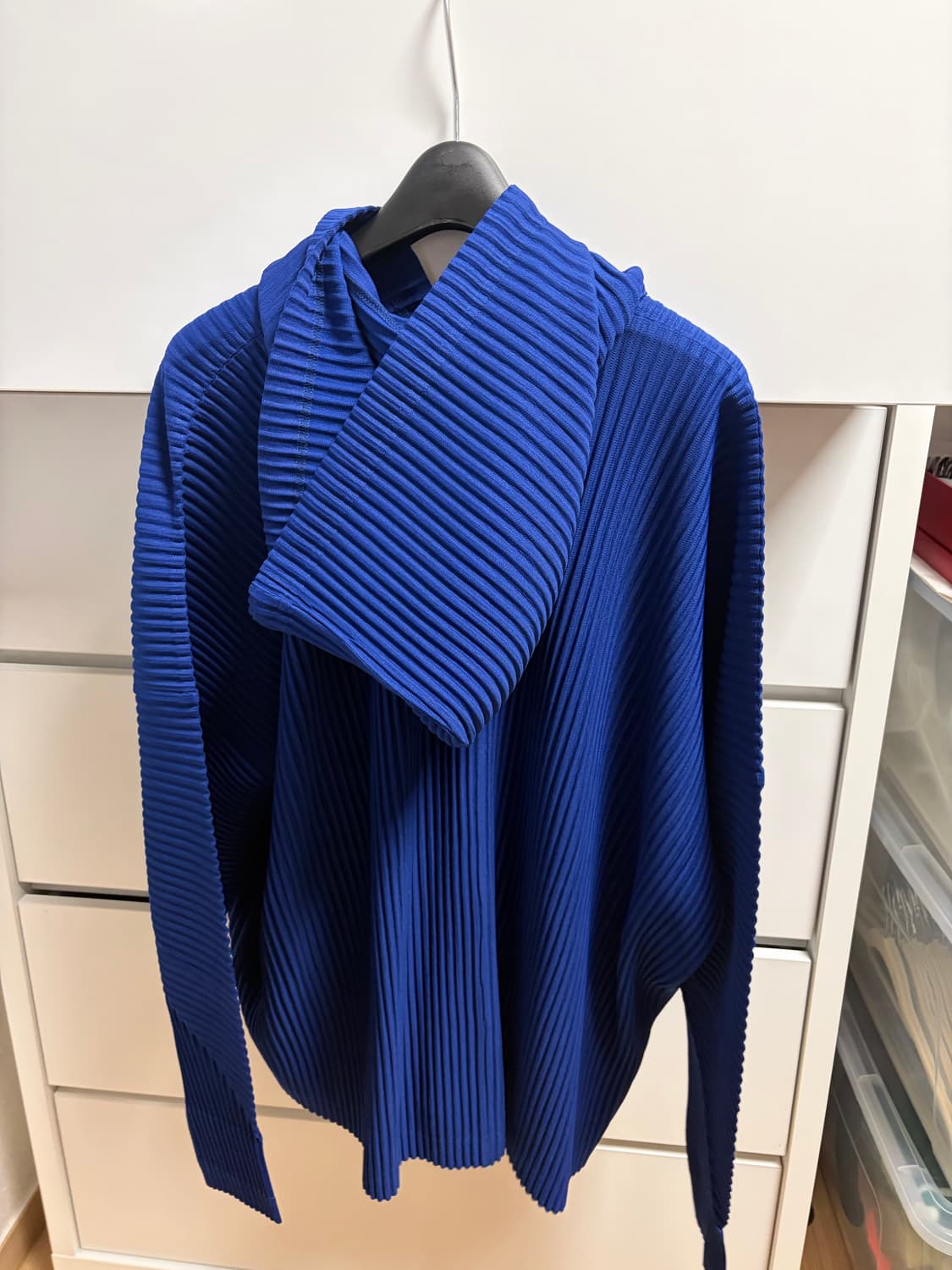 옴므플리세 후드 아노락 다크블루 3사이즈 상품이미지2