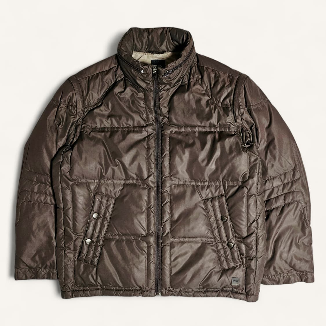 [50(XL)][휴고보스] 올드 리얼다운 COBO-N 숏 푸퍼 다크브라운 상품이미지1