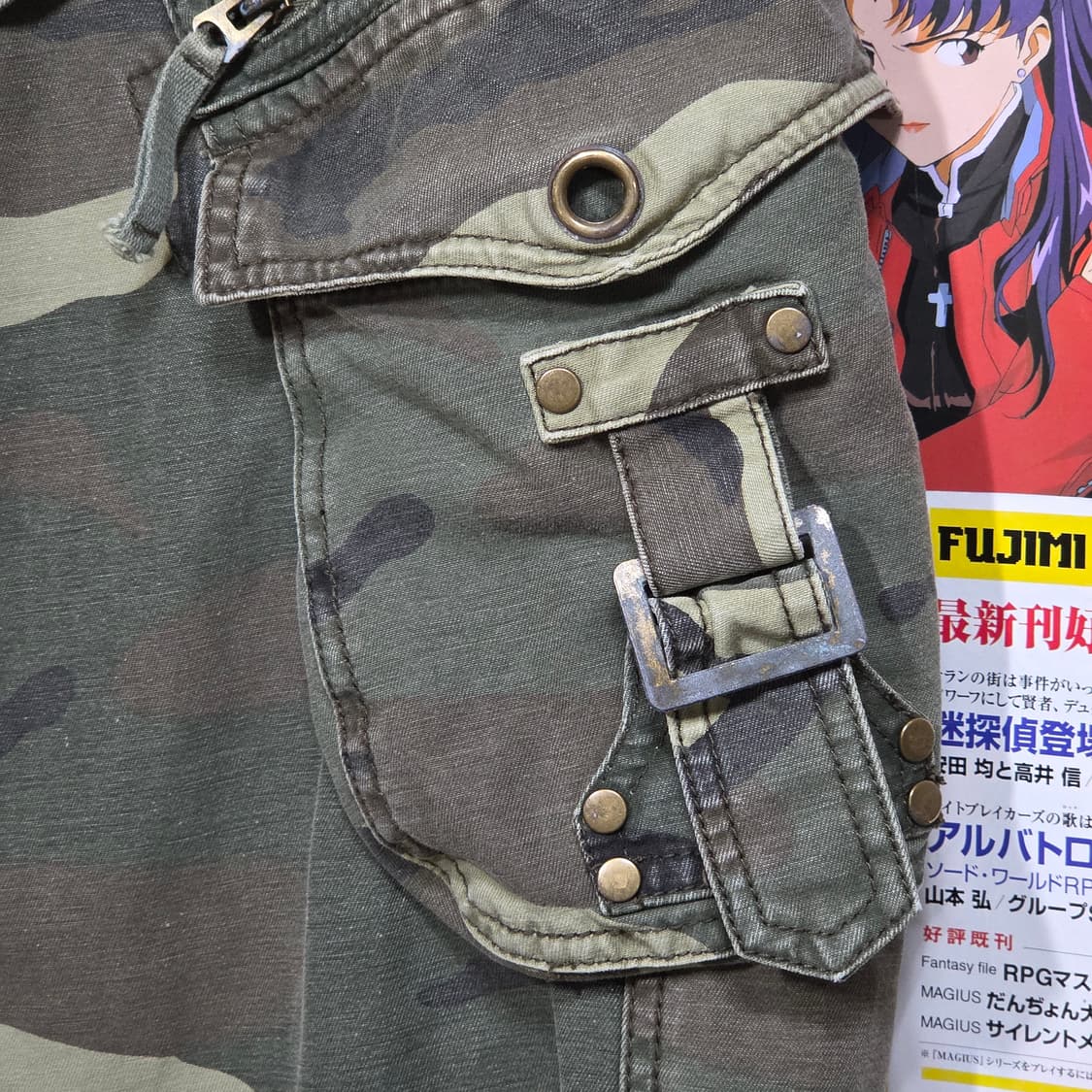 빈티지 카모 멀티포켓 카고 팬츠 상품이미지5