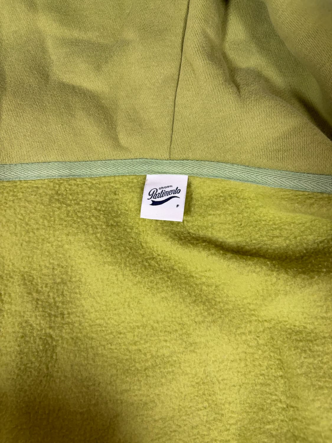 파르티멘토 크롭 후드집업 F 녹색 상품이미지2