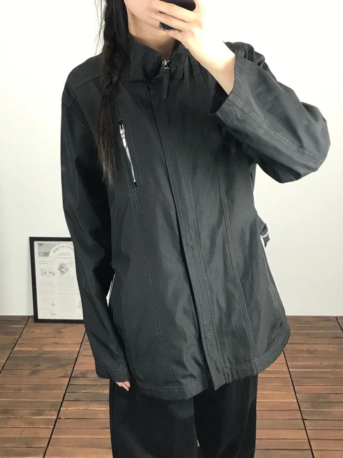Moilecole Black Zip Jacket 상품이미지4