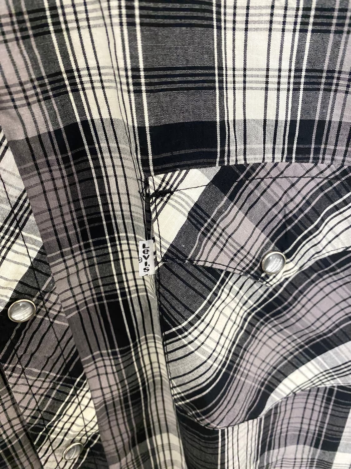 LEVI'S ombre check western shirts 옴브레 셔츠 상품이미지7