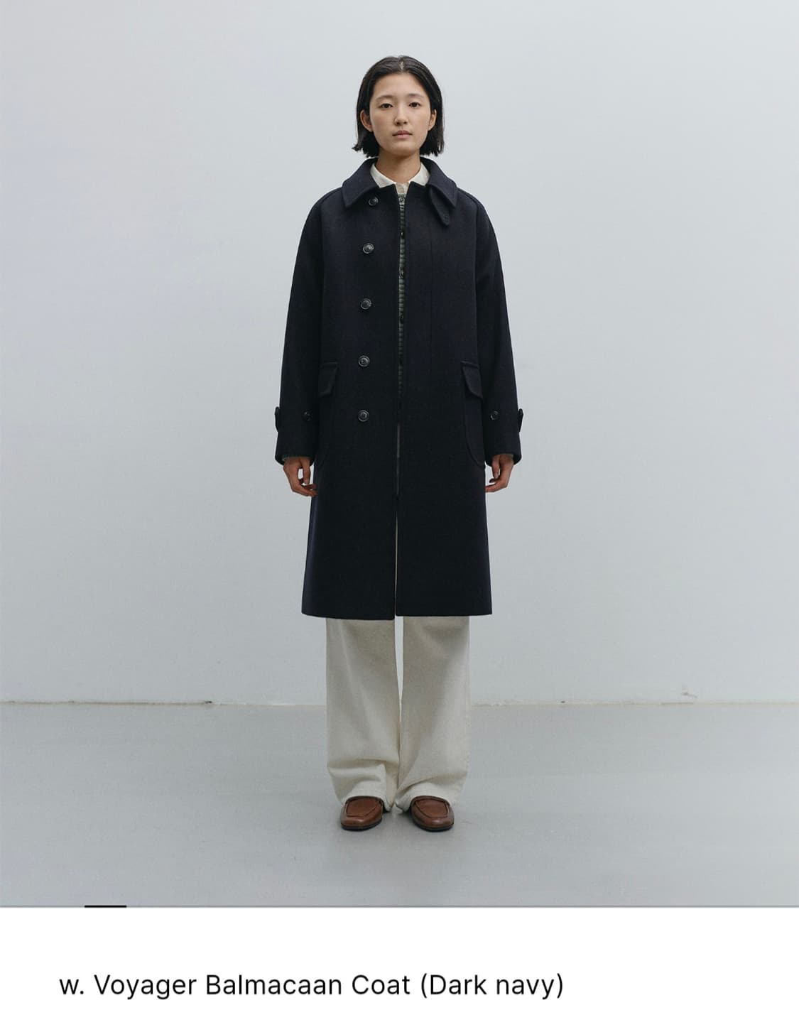 25AW 어나더오피스 보이저 발마칸 코트 네이비 상품이미지1