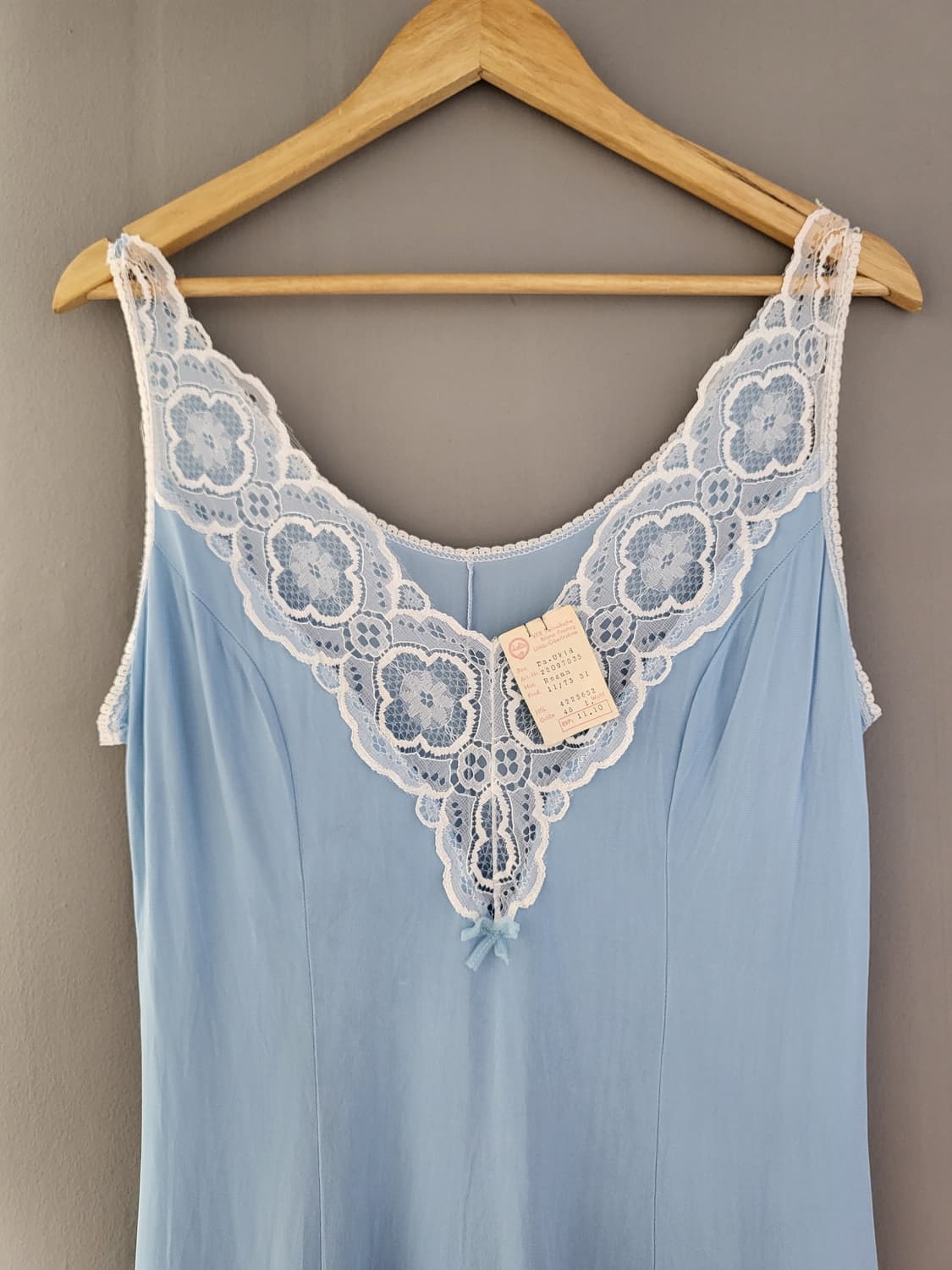 빈티지 블루 슬립 원피스 상품이미지4