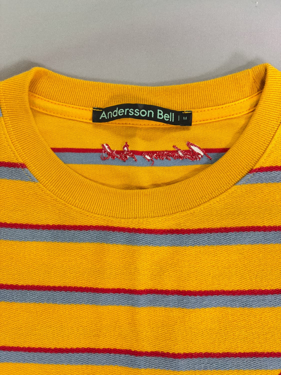 앤더슨벨 스트라이프 티셔츠 M 상품이미지3