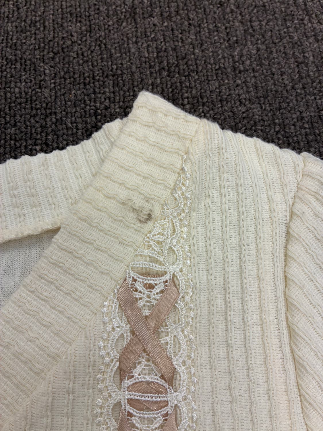 M)AXES FEMME 빈티지 여성 레이스업 디테일 프릴 원피스 상품이미지7