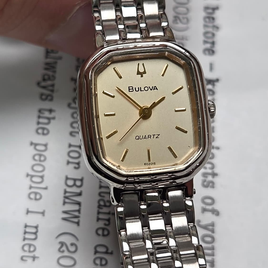 빈티지 부로바 팔각 옥토탱크 샴골판 논데이트 쿼츠 여성용 브레이슬릿 ve 상품이미지8