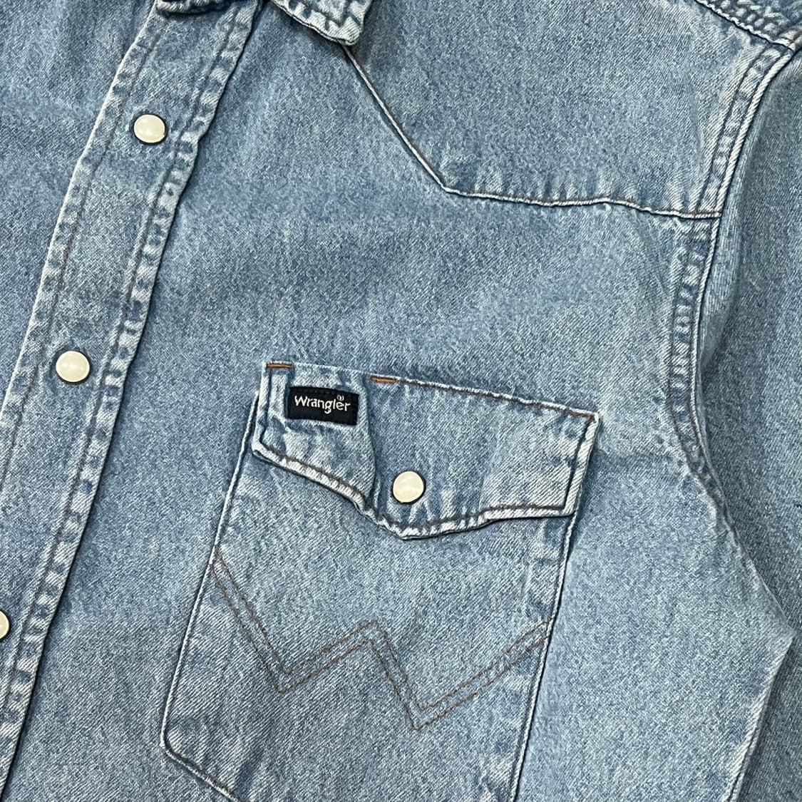  랭글러 웨스턴 데님 셔츠 y14651 상품이미지4