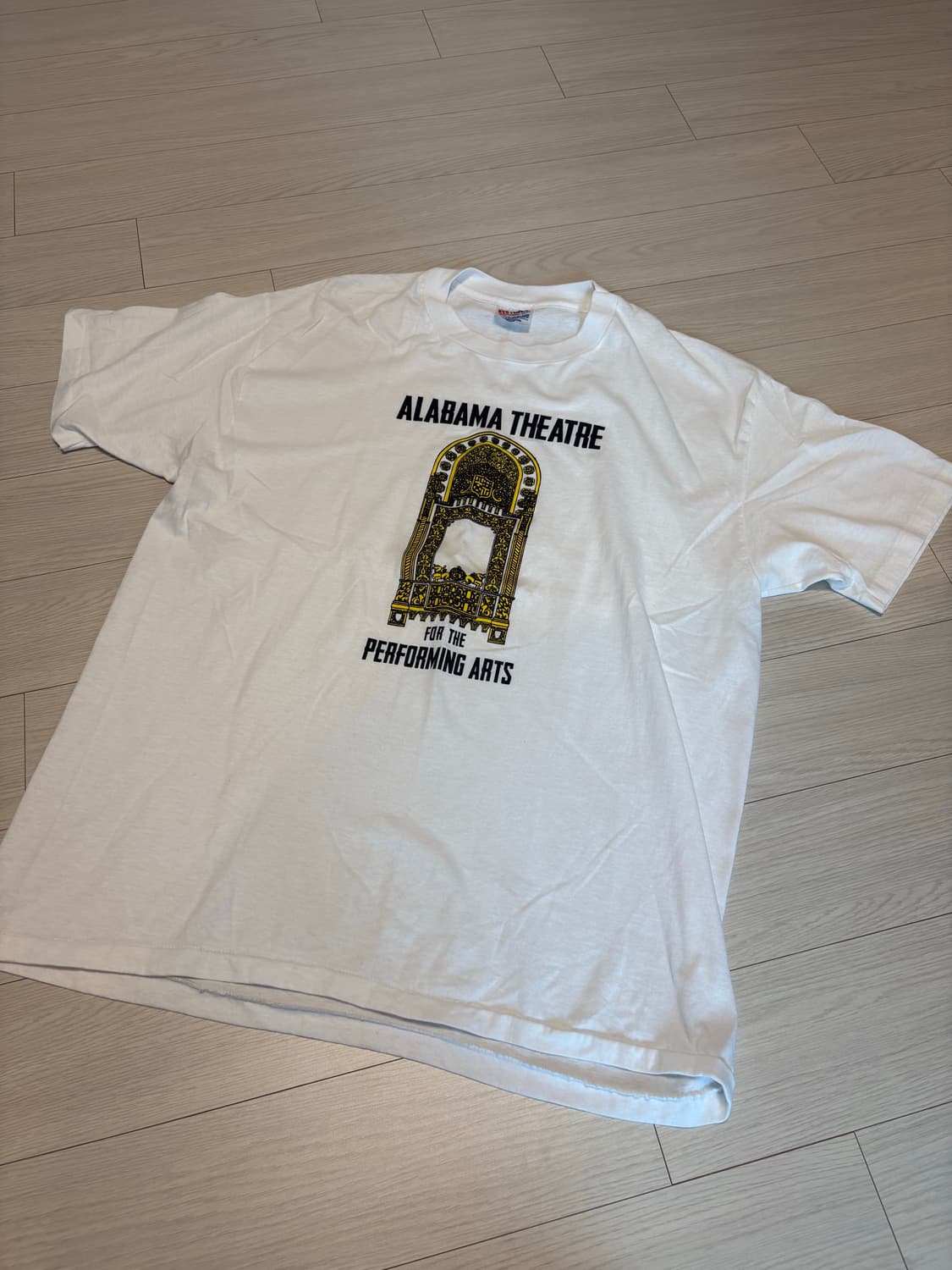 USA 빈티지 프린팅 화이트 티셔츠 XL(105사이즈감) 상품이미지1