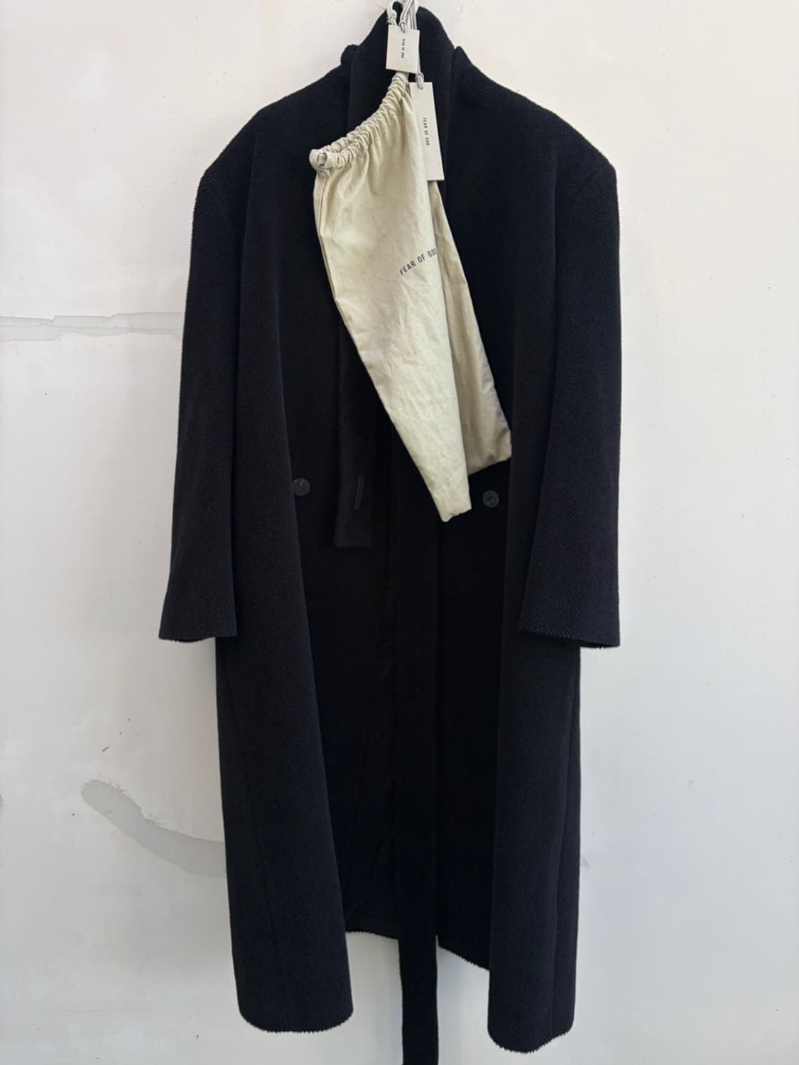 피어오브갓 24FW 8th 더블 브레스티드 라펠리스 코트 fog 제냐 상품이미지1