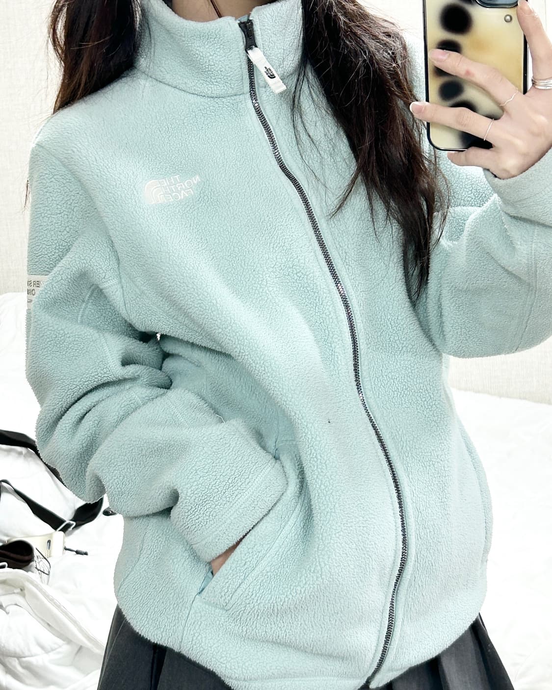 노스페이스 화이트라벨 피스타치오 플리스 집업 상품이미지4