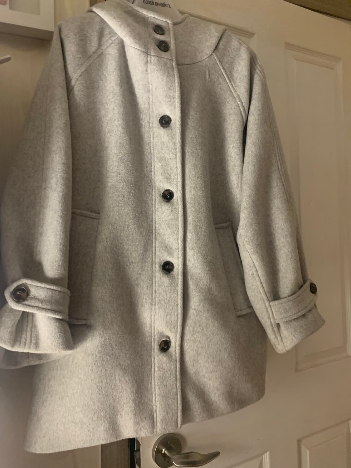 오피쉬 코트 그레이 하프코트 상품이미지2