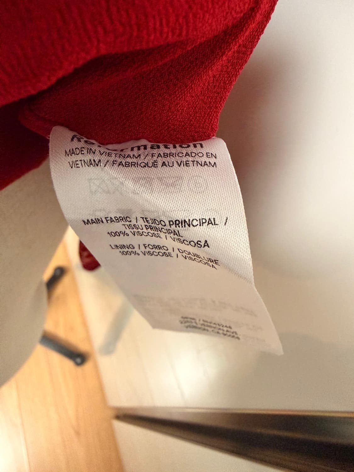 리포메이션 remi 레미 레드 미니 드레스 플로럴 긴팔원피스 상품이미지9