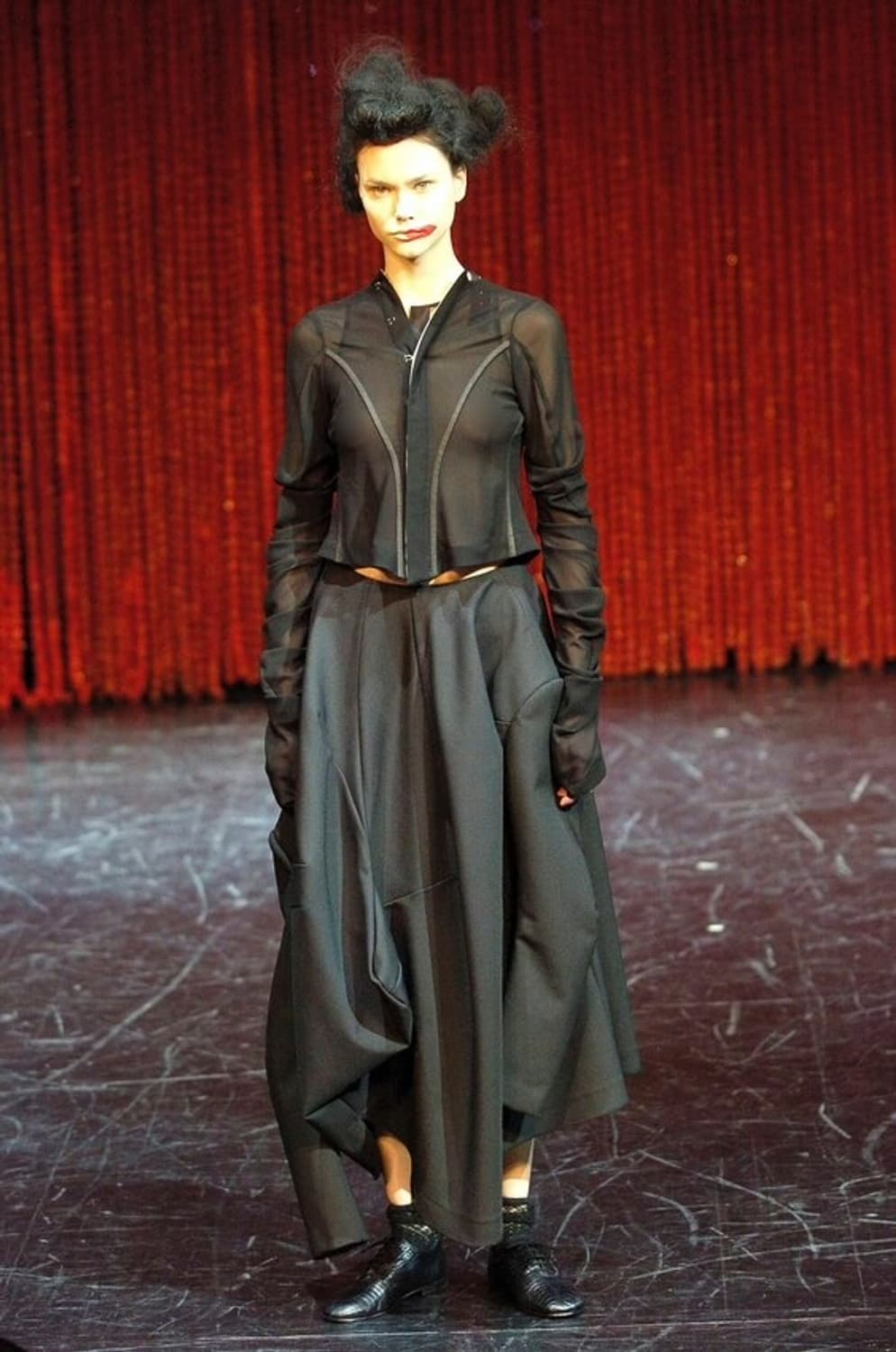 꼼데가르송 04aw 투웨이 스커트 & 하이넥 니트 비대칭 상품이미지10