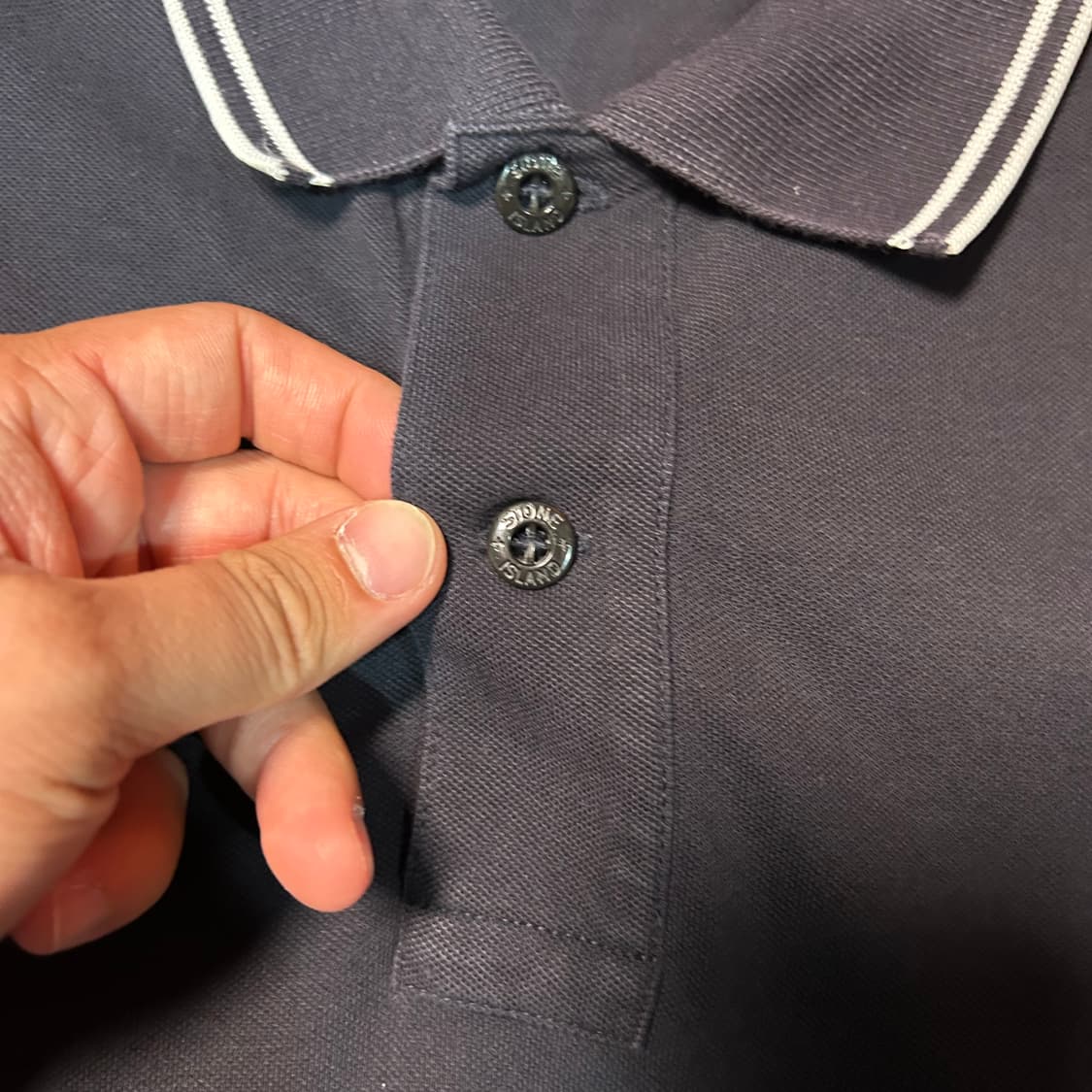 [XL] 스톤아일랜드 슬림핏 카라 반팔 상품이미지3