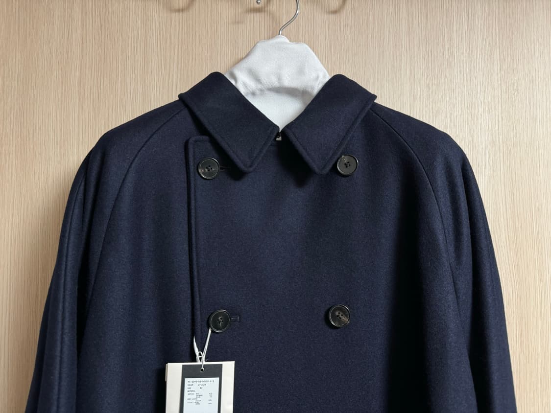 코히어런스 포우포우 멜튼울 네이비 M사이즈 판매 상품이미지3