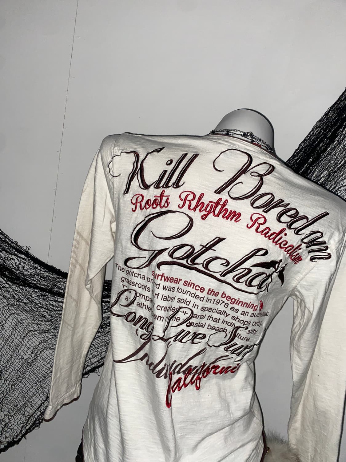 갓차 펑크 고딕 레터링 롱슬리브໒꒱ 상품이미지8