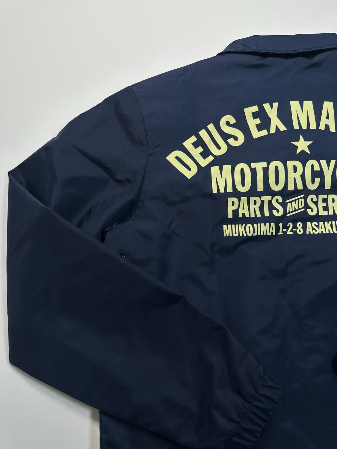 데우스 네이비 나일론 코치자켓 상품이미지6