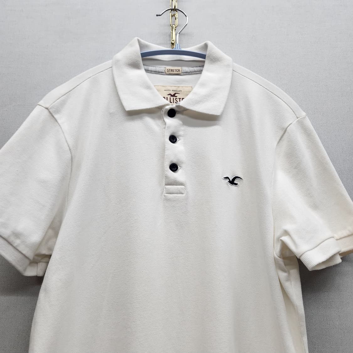 홀리스터 로고 반팔카라 M(M) 상품이미지2