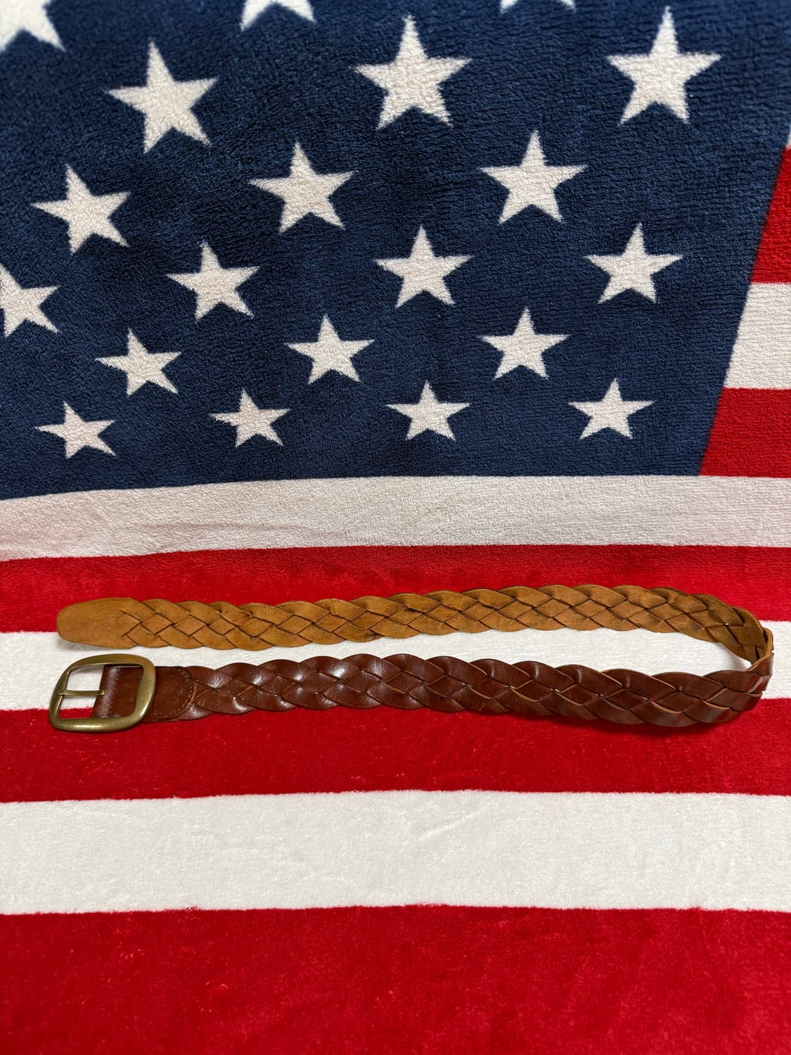 빈티지 브라운 위빙 레더벨트 Vintage Leather belt 상품이미지5