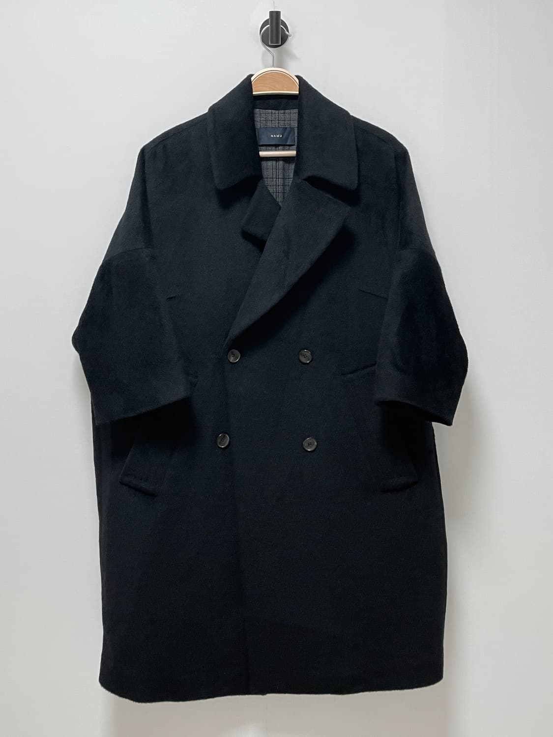 나무[NAMU] 여성 루즈핏 더블 버튼 울 코트 상품이미지2