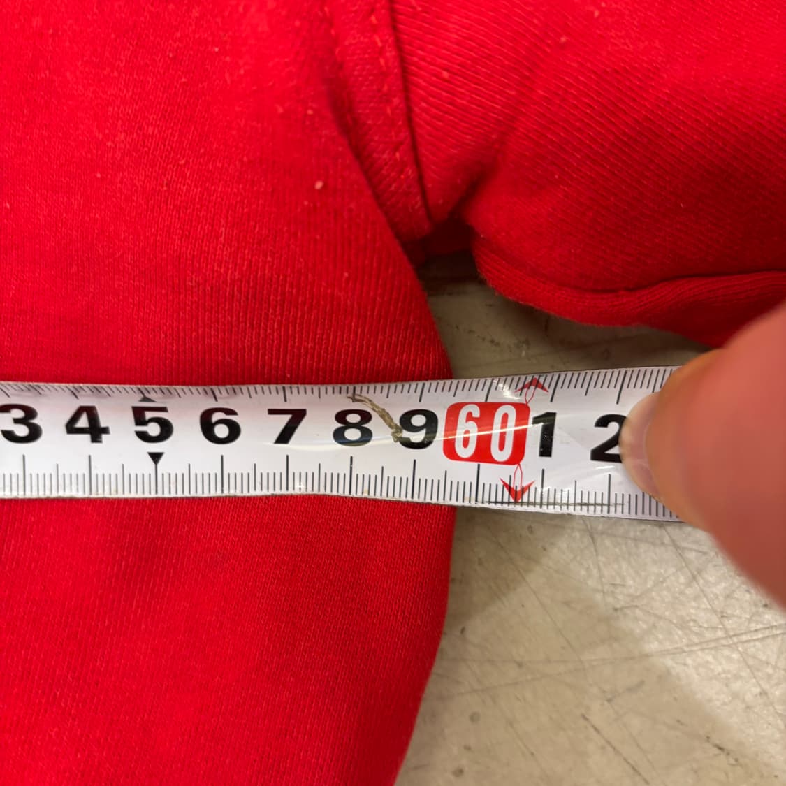 페라리 스몰로고 레드 후드집업 상품이미지5