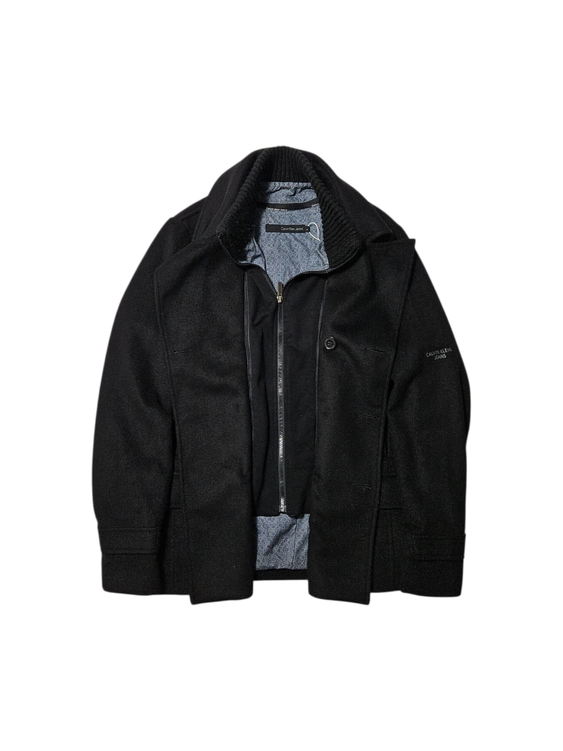 캘빈클라인 피코트 더블코트 빈티지 울자켓 L 상품이미지2