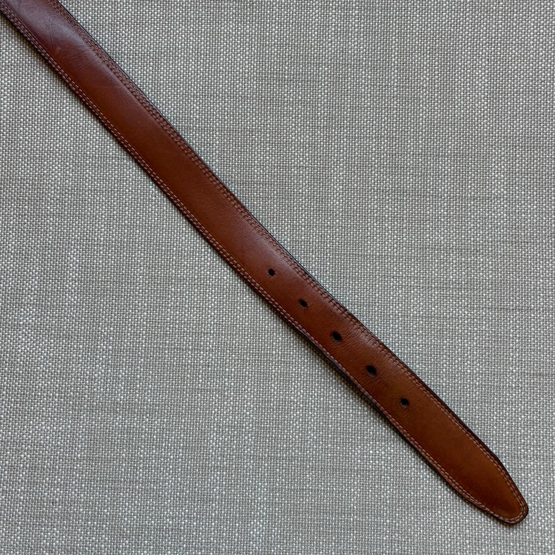 [27] 90s USA GAP 브라운 레더 솔리드 브라스 벨트 상품이미지10