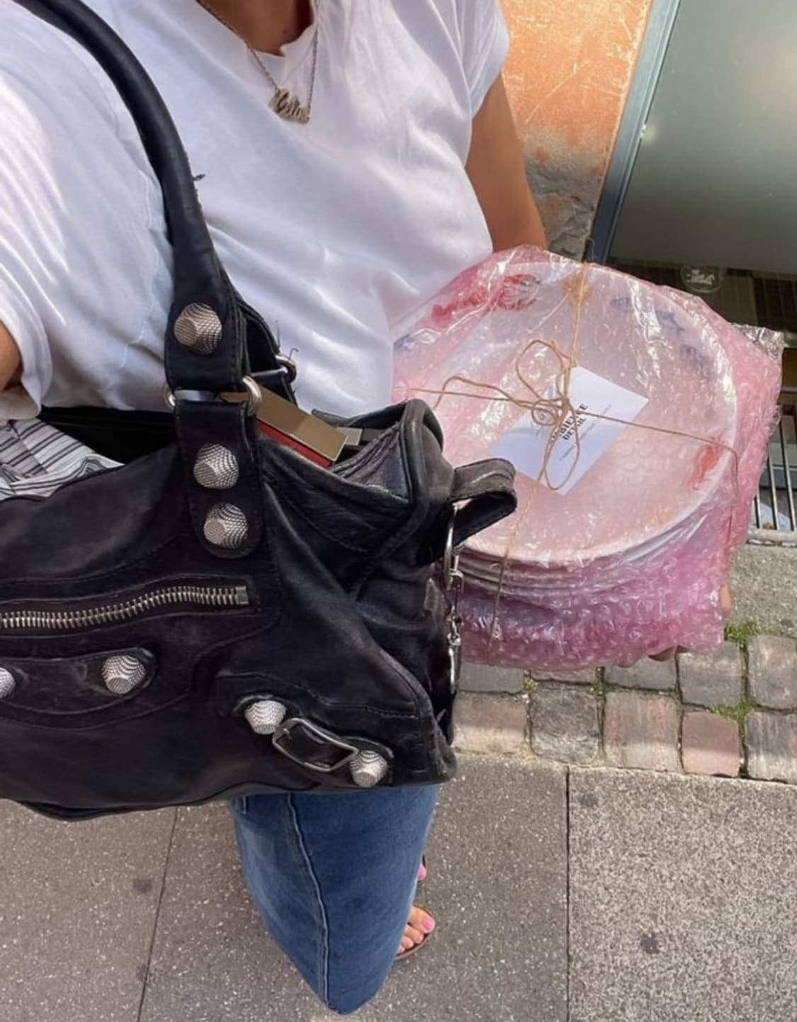 [A 정품] 발렌시아가 시티 모터백 파트타임 다크그레이 상품이미지9