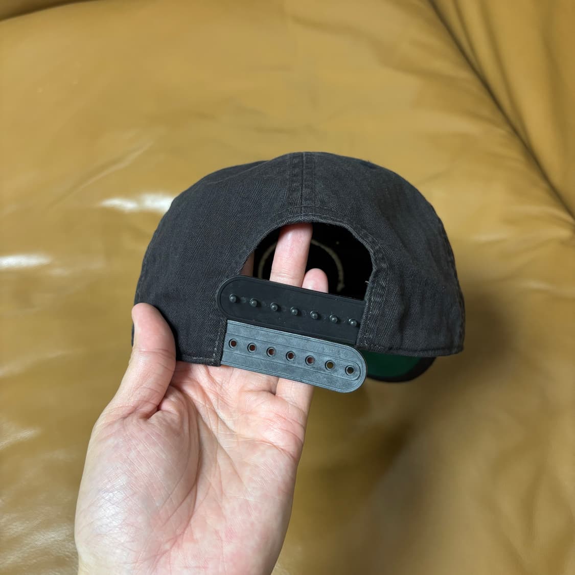 RRL 더블알엘 랄프로렌 폴로 블랙 6패널 볼캡 윙캡 모자 (Black) 상품이미지7