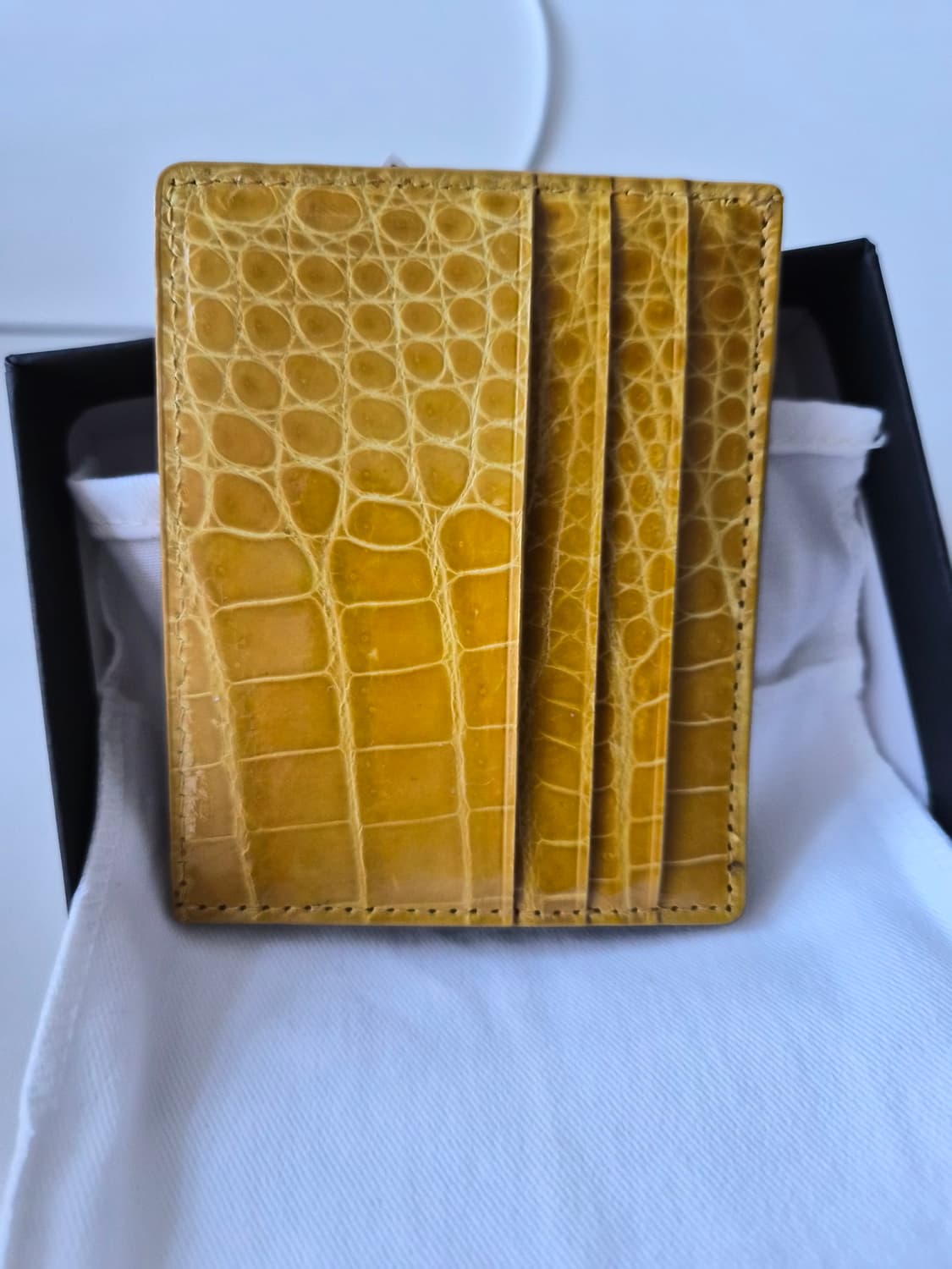 리얼악어가죽 카드지갑 새상품 상품이미지2