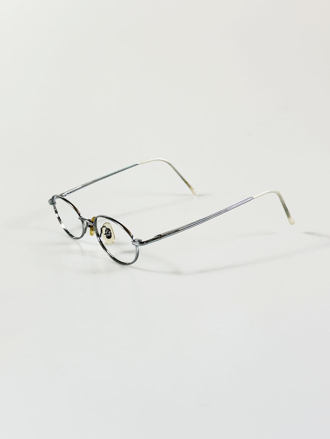 실버 슬림 오벌 메탈 프레임 빈티지 안경 상품이미지3