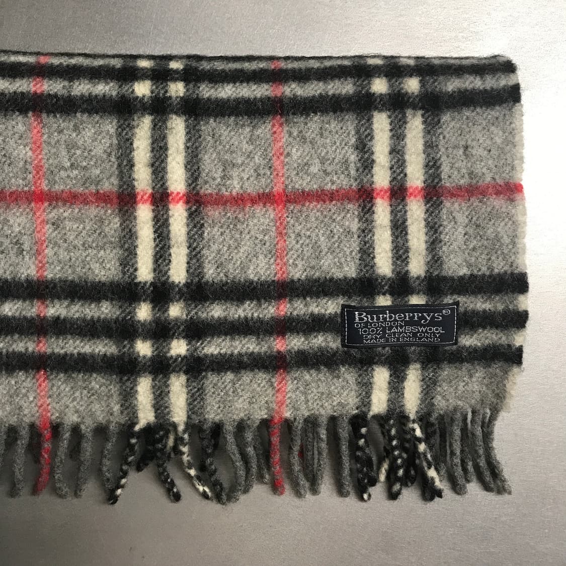 버버리 정품 램스울 머플러 그레이 상품이미지2